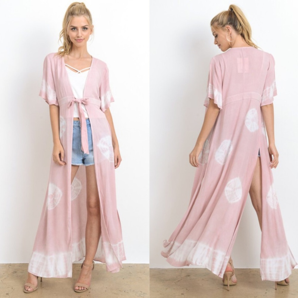 Blushing Lavender Tie Dye Maxi Top NEW!
